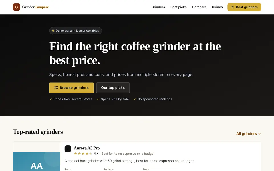 Luxe template: home page