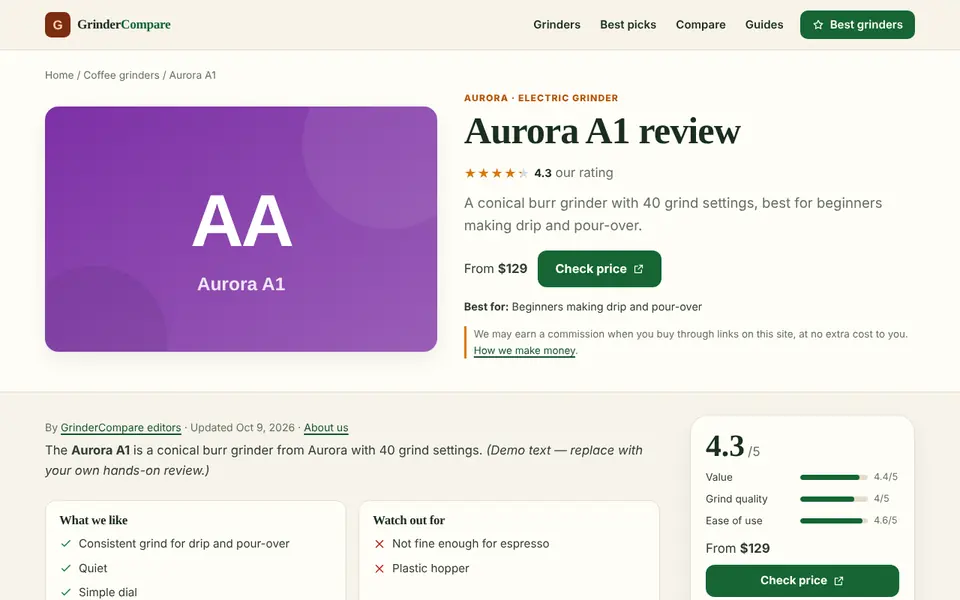Botanica premium template: product page